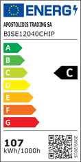 ACA Lightning LED pouličné osvetlenie BISE 120W/230V/4000K/15600Lm/150°x70°/IP66/šedé