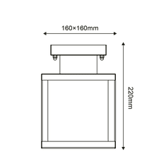 ACA Lightning Vonkajšie prisadené stropné svietidlo CELIA max. 60W/E27/230V/IP44, biele