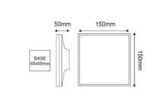 ACA Lightning Záhradné nástenné LED svietidlo POLLA 8W/230V/3000K/450Lm/110°/IP54, tmavo šedé