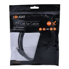 Solight UTP CAT.5E kábel, RJ45 konektor - RJ45 konektor, sáčok, 1,5m