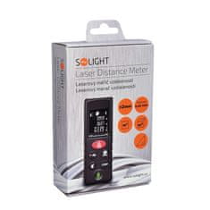 Solight Laserový merač vzdialenosti, 0,05 - 40m, vodováha