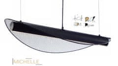 ACA LED závesné svietidlo MICHELLE 18W/230V/3000K/1960Lm/IP20, čierne