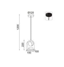 ACA LED závesné svietidlo YOKO 10W/230V/3000K/800Lm/IP20, svetlé drevo