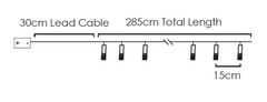 ACA Lightning LED girlanda - textilný ružovo-biele guličky, teplá biela, 2x batéria AA, 285 cm, IP20