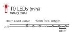 ACA Lightning LED dekoračná girlanda - Drevené snehové vločky, teplá biela farba, 2xAA, 120 cm