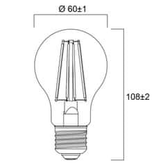 Sylvania Retro LED žiarovka ToLEDo A60 470Lm E27