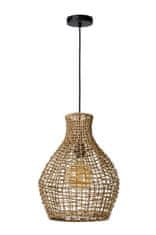 LUCIDE Závesné svietidlo Alba Light Wood, priemer 35 cm