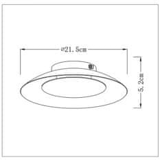 LUCIDE LED svietidlo FOSKO Brass 6W/480Lm/2700K, priemer 22cm