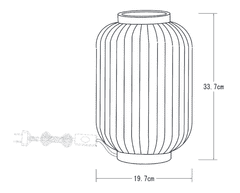 LUCIDE Stolová lampa Gossa, priemer 19,7cm