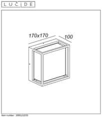 LUCIDE SINGO LED vonkajšie svietidlo 10W/2700K/550Lm/IP54