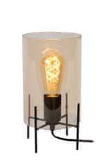 LUCIDE Stolová lampa Stefia Amber, priemer 16cm