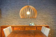 LUCIDE BOUNDE Wood Pendant Light, priemer 50cm