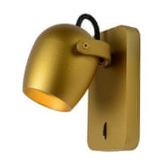 LUCIDE Nástenné svietidlo Preston Gold LED 1x5W/2200K/3000K