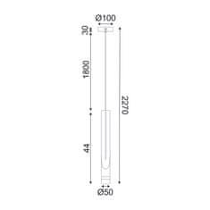 ACA LED závesné bodové ESTRELA 5W/230V/3000K/300Lm/IP20, Flicker free