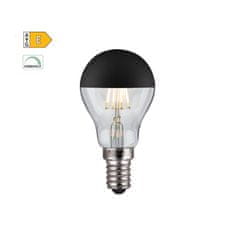 Diolamp LED Filament zrkadlová žiarovka 5W/230V/E14/2700K/620Lm/180°/DIM, čierny vrchlík