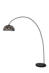 LUCIDE Stojacia lampa Mesh Black, priemer 46cm