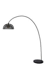 LUCIDE Stojacia lampa Mesh Black, priemer 46cm