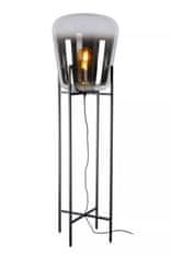 LUCIDE Stojacia lampa GLORIA Smoke Grey, priemer 45cm