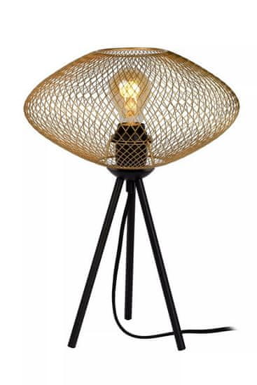 LUCIDE Stolová lampa MESH priemer 30 cm - 1xE27 - Brass