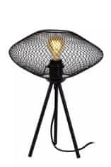 LUCIDE Stolová lampa MESH priemer 30 cm - 1xE27 - Black