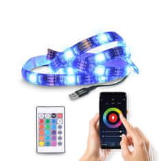 Solight LED WIFI smart RGB opasok pre TV, 4x50cm, USB