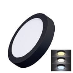 Solight LED mini panel CCT, prisadený, 18W, 1530lm, 3000K, 4000K, 6000K, okrúhly biely