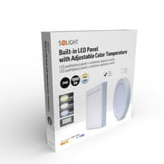 Solight LED mini panel CCT, prisadený, 24W, 1800lm, 3000K, 4000K, 6000K, štvorcový biely