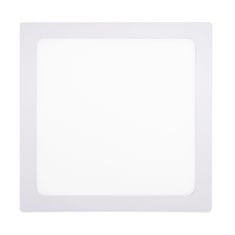 Solight LED mini panel CCT, prisadený, 24W, 1800lm, 3000K, 4000K, 6000K, štvorcový biely