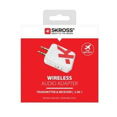 Skross Bezdrôtový audio adaptér, vysielač-prijímač 2v1, Bluetooth 5 a vyššie, 3,5 mm mini jack