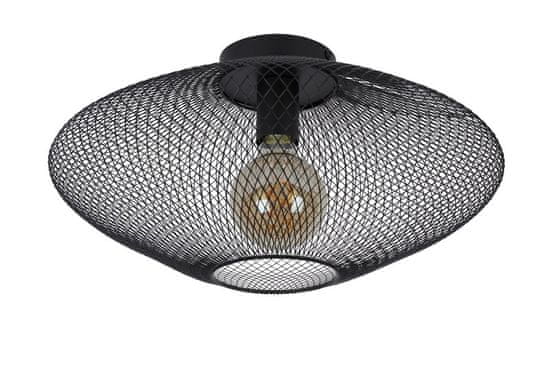 LUCIDE Stropné svietidlo MESH Black, priemer 45cm