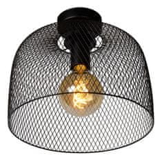 LUCIDE Stropné svietidlo MESH Black, priemer 30cm