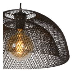 LUCIDE Závesné svietidlo MESH Black, priemer 46cm