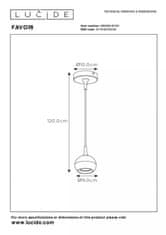 LUCIDE Závesné svietidlo FAVORI priemer 9 cm - 1xGU10 - White