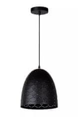 LUCIDE Závesné svietidlo GALLA priemer 25 cm - 1xE27 - Black