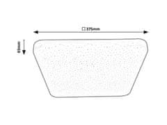 Rabalux LED stropné svietidlo Lucas 1x24W | 1800lm | 4000K | IP20 | 37,5cm - biela