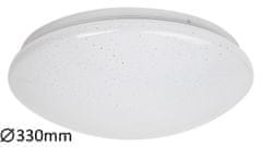 Rabalux LED prisadené stropné svietidlo Lucas 18W | 1140lm | 4000K | IP20 | 33cm - kruhové biele