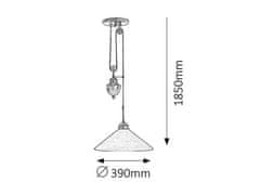 Rabalux Závesné svietidlo Marian max. 1x 60W/E27/230V/IP20 - bronz