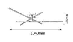 Rabalux LED prisadené stropné svietidlo Meredith 1x18W | 1440lm | 4000K - chróm