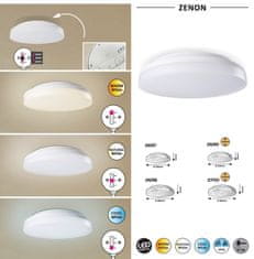 Rabalux LED stropné svietidlo ZENON 24W | 2400lm | 3000-4000-6000K | IP54 | 28cm - kruhové biele