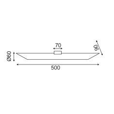 ACA Nástenné svietidlo TITAN max. 2x50W/GU10/230V/IP20, biele