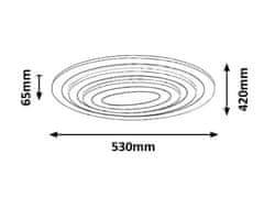 Rabalux LED stropné svietidlo TANELI 41W | 3053lm | 3000-6500K - CCT, stmievateľné