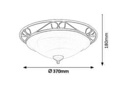 Rabalux ATHEN stropné svietidlo max. 2x60W | E27 | IP20