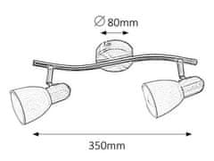 Rabalux SOMA stropné bodové svietidlo 2x40W | E14, 6307