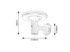 Rabalux ALASKA LED solarná lampa 77017