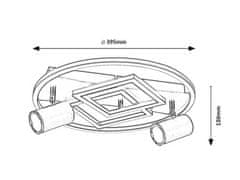 Rabalux AZTEC LED stropné svietidlo 6905