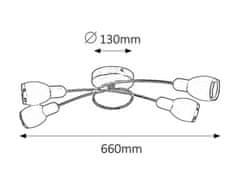 Rabalux ELITE stropné svietidlo 6063