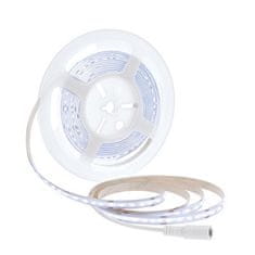 Solight COB LED pásik, sada s adaptérom, vypínač, 5m, 8W/m, 800lm/m, denná modrá