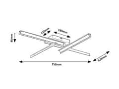 Rabalux REMIEL LED stropné svietidlo 71145