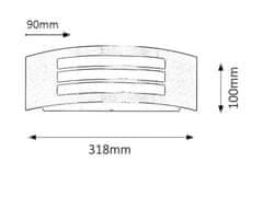 Rabalux ROMA vonkajšie nástenné svietidlo 8410