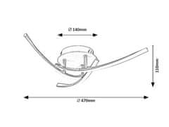 Rabalux TATJANA LED stropné svietidlo 3144